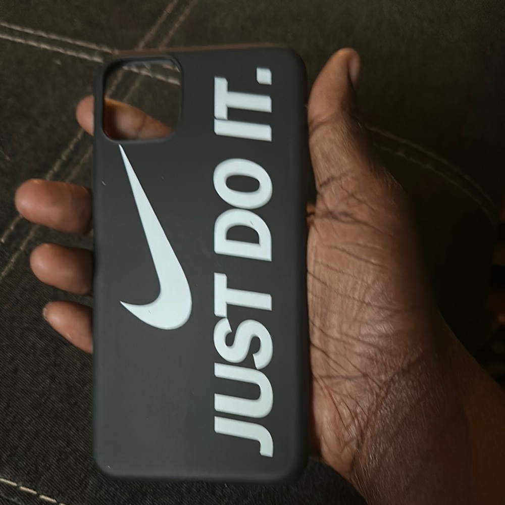 Nike Black and White Hard Shell Phone Case